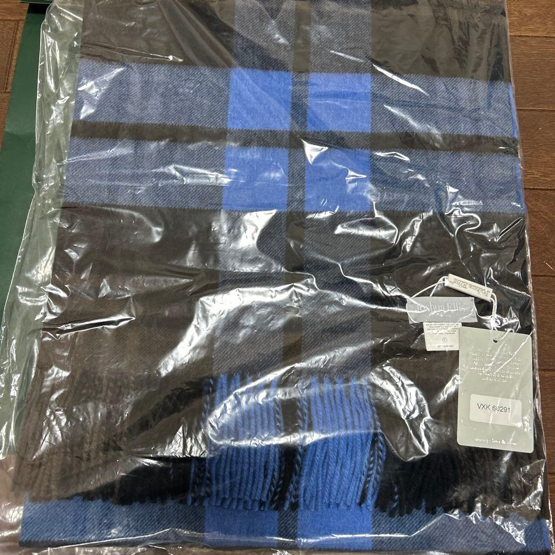 l*y様 【新品未開封】Joshua Ellis ウールカシミヤチェック大判スト