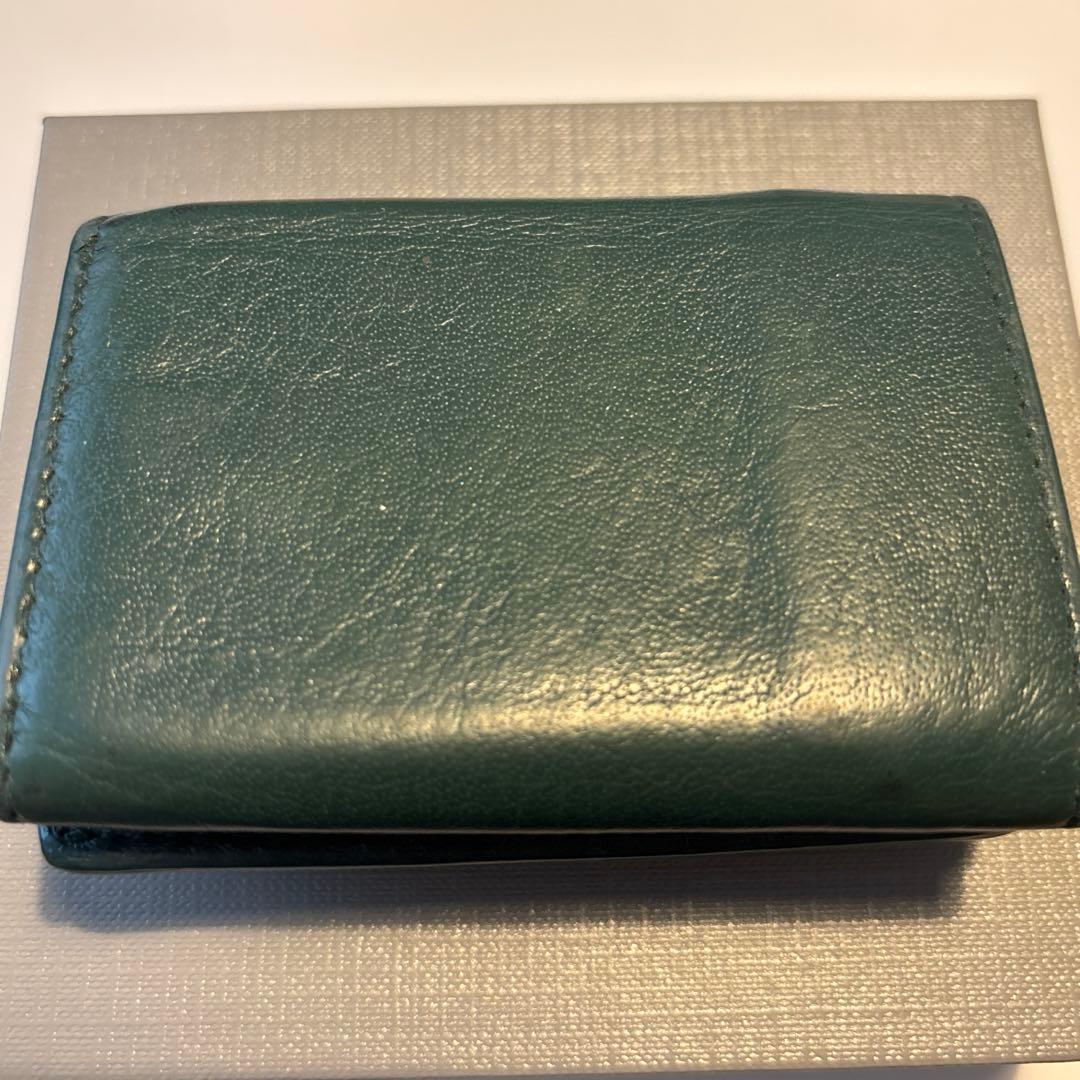 BALENCIAGA グリーン 三つ折り財布