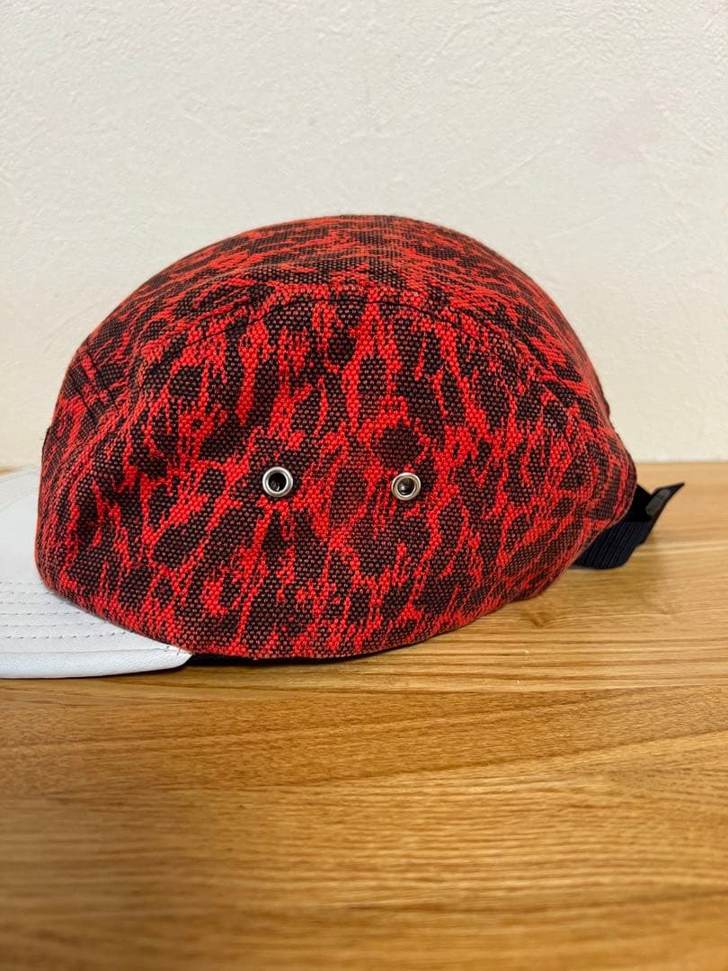 uraraSupreme ジェットキャップ レオパード柄 豹 赤 白