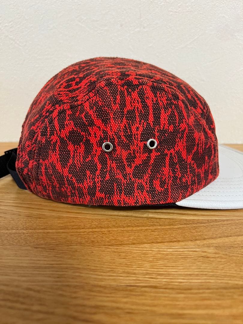 uraraSupreme ジェットキャップ レオパード柄 豹 赤 白