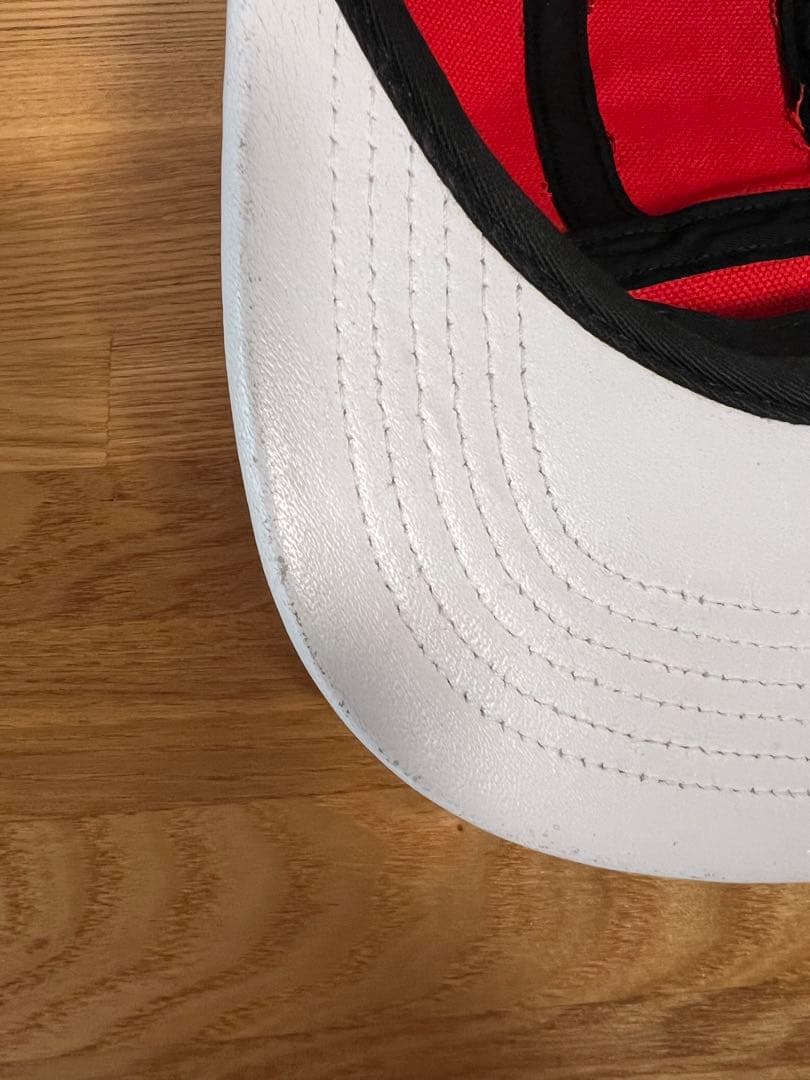 uraraSupreme ジェットキャップ レオパード柄 豹 赤 白
