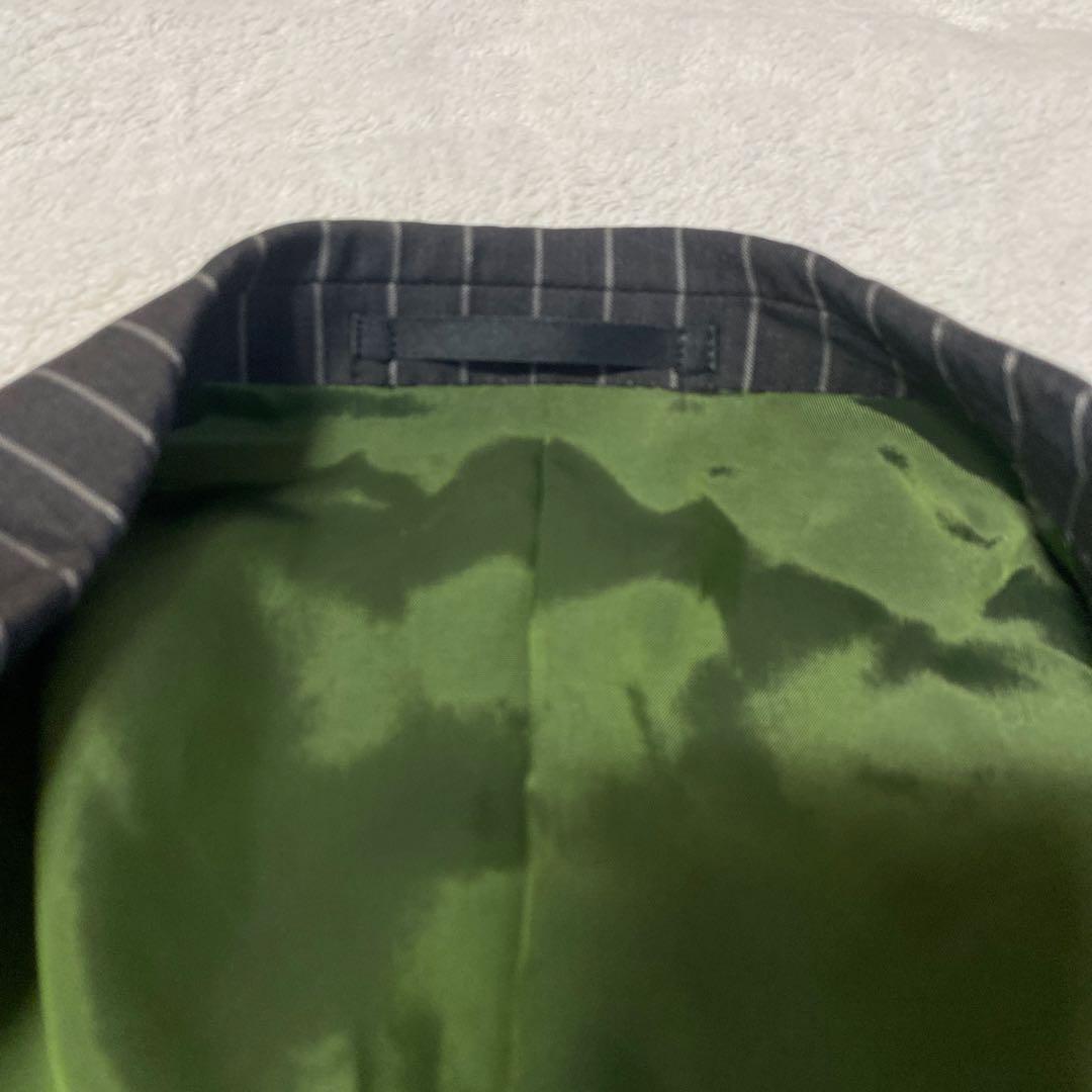 PAUL SMITH ウール シルク ストライプ スーツ ジャケット シングル