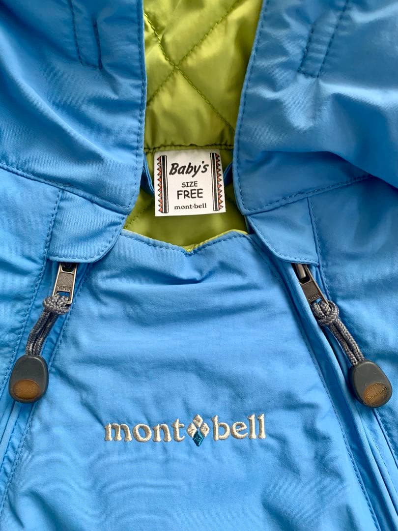 mont-bell 子ども用 フード付きオールインワン