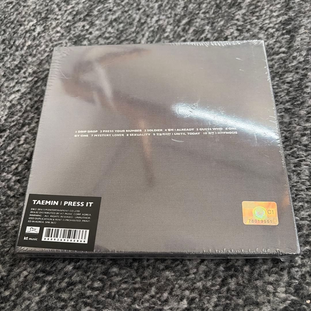 新品　未開封　SHINEE TAEMIN PRESS IT テミン　CD