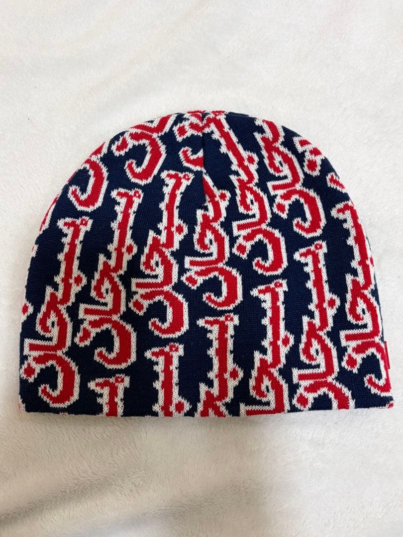 帽子 Supreme Arabic Jacquard Beanie Navy