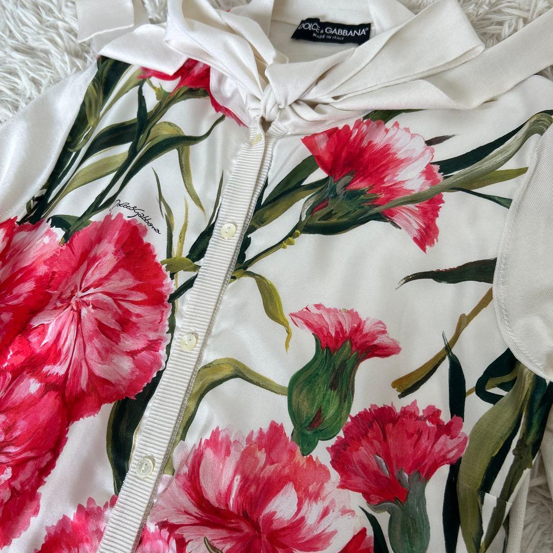 美品　DOLCE&GABBANA ドルチェ＆ガッバーナ カーディガン シルク44