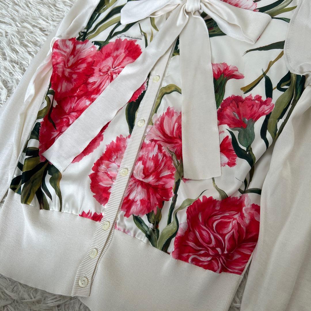 美品　DOLCE&GABBANA ドルチェ＆ガッバーナ カーディガン シルク44