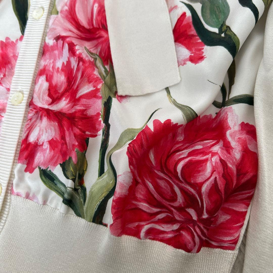 美品　DOLCE&GABBANA ドルチェ＆ガッバーナ カーディガン シルク44