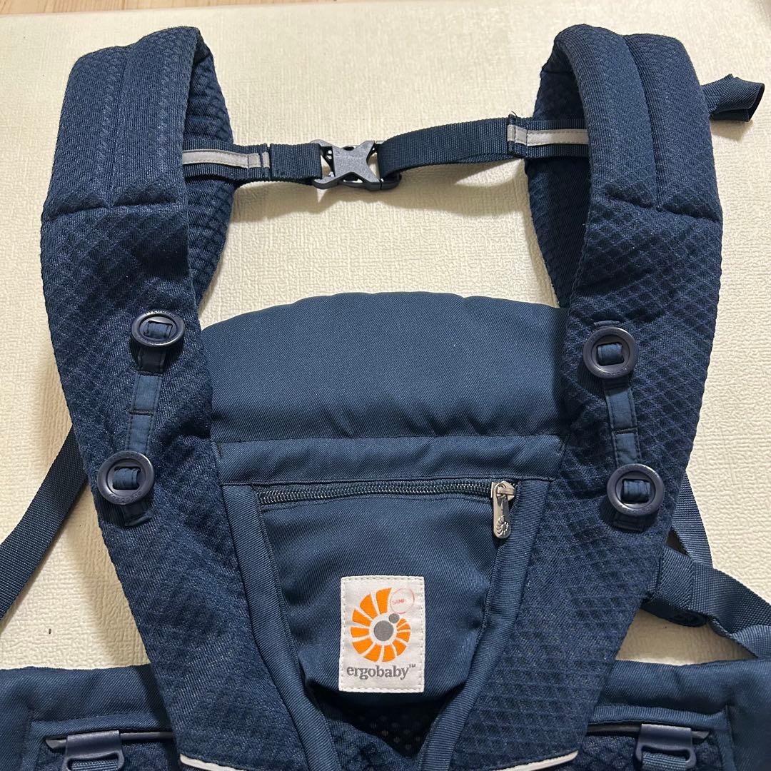 【極美品】エルゴベビー　オムニブリーズ　抱っこ紐　ミッドナイトブルー