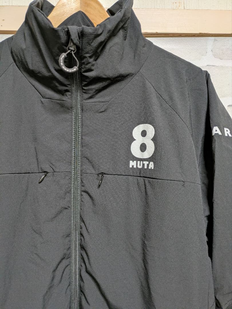 MUTA MARINE ブラックジャケット　中綿入り　サイズ7(LL)