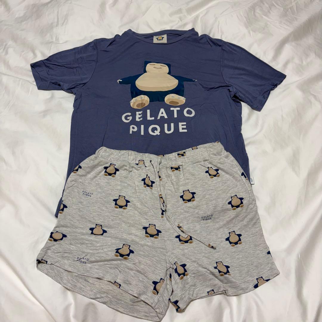 ジェラピケ ポケモンスリープ 接触冷感プリントTシャツ＆ショートパンツセット