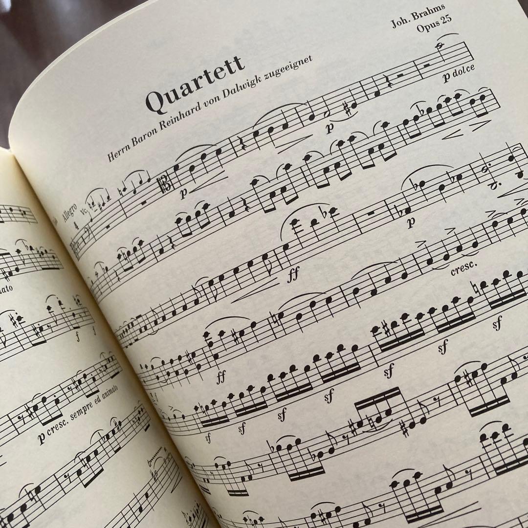 アート・デザイン・音楽 BRAHMS/KLAVIERQUARTETT g m ool Op.25