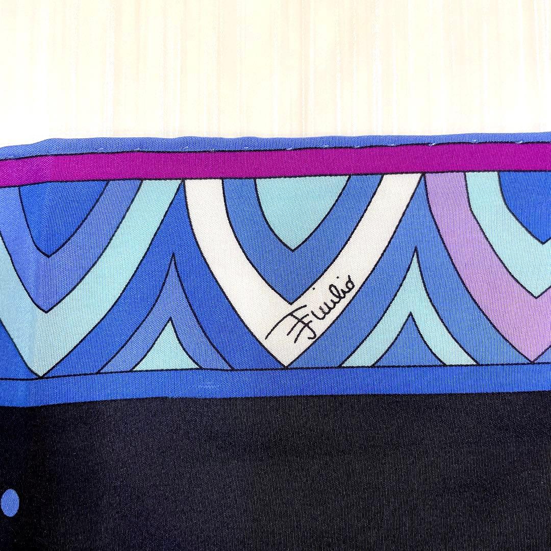 EMILIO PUCCI ロングストール プッチ柄 シルク100%