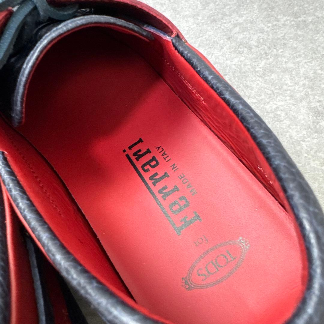TOD'S × Ferrari コラボ ドライビングシューズ レザー バイカラー