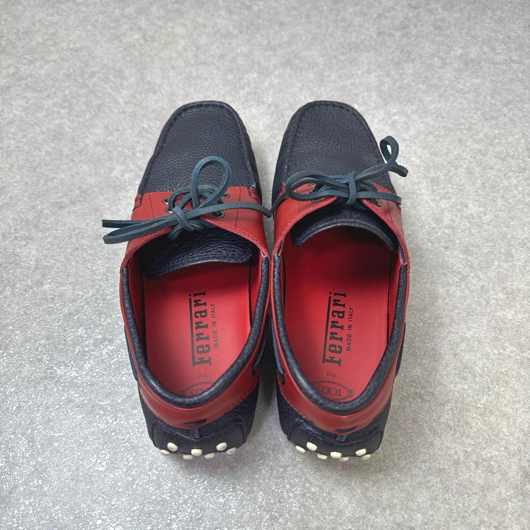 TOD'S × Ferrari コラボ ドライビングシューズ レザー バイカラー