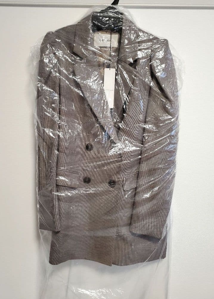 新品 COCODEAL ロングダブルジャケット ブラウン ベージュ ココディール