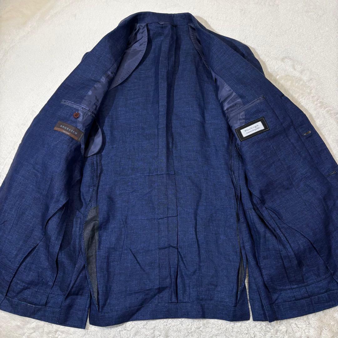 BlueGrigio RING JACKET 麻 リネン テーラードジャケット