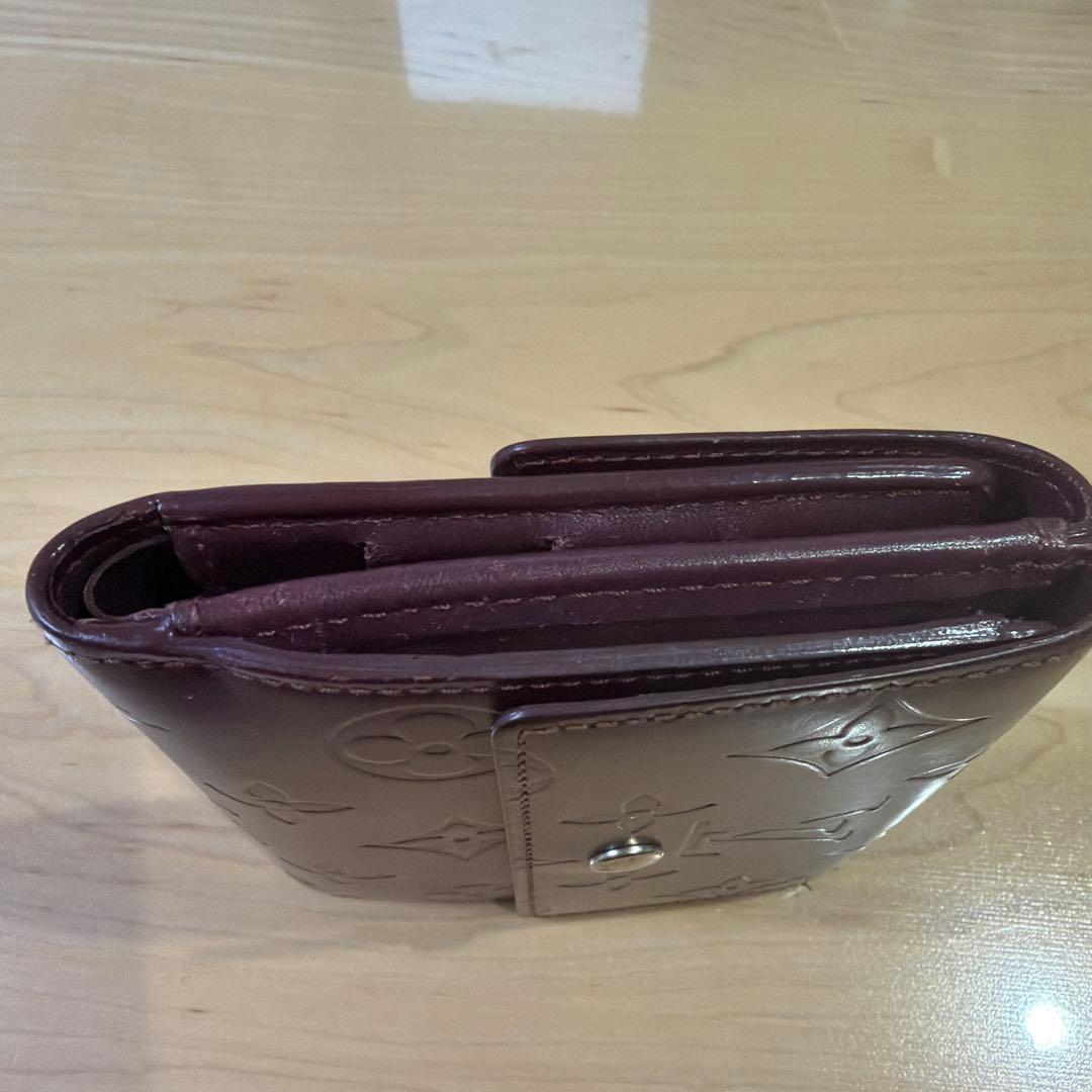 Louis Vuitton モノグラムマット 三つ折りWホック財布