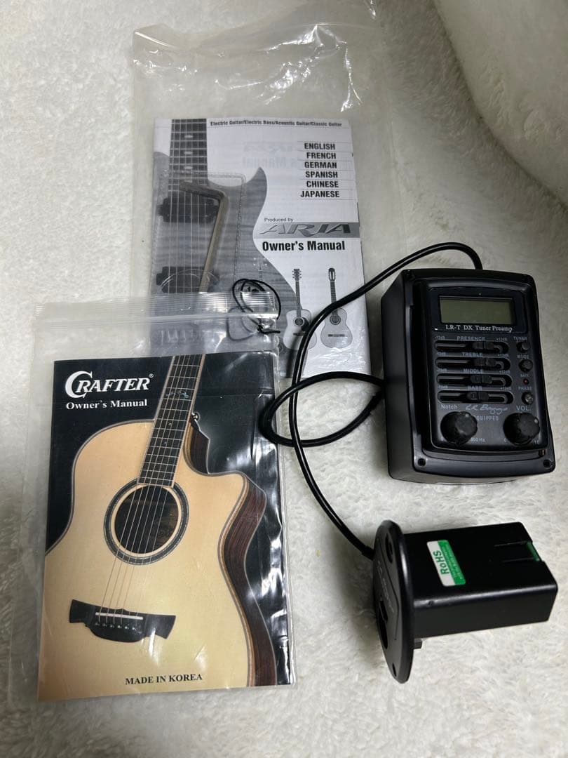アコースティックベース　CRAFTER GAB24S/N ピックアップ交換