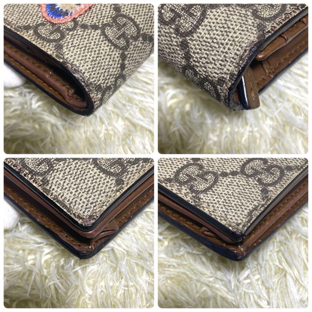 こ*️様 美品✨ GUCCI グッチ 折り財布 バタフライ 刺繡 日本限定 GG