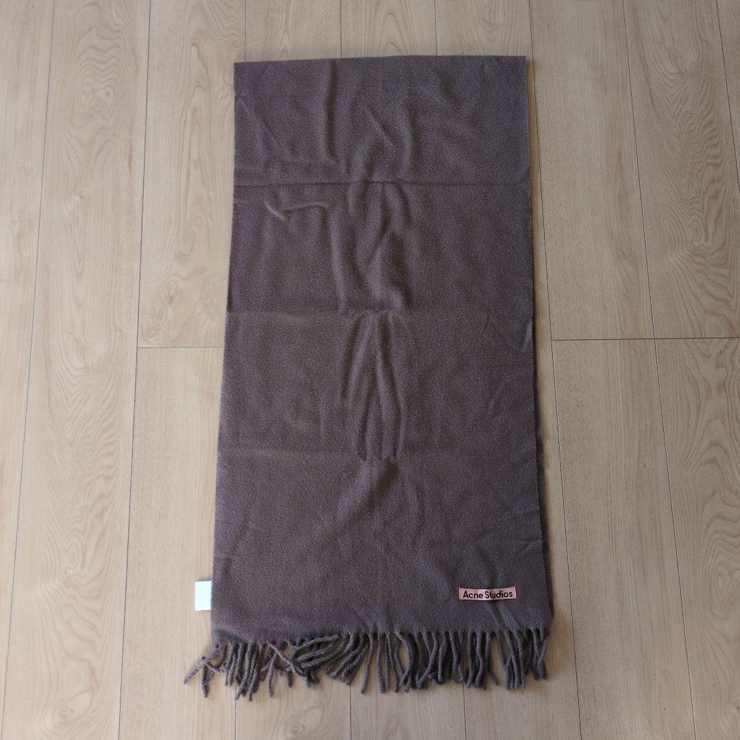 Acne Studios ウール マフラー ブラウン