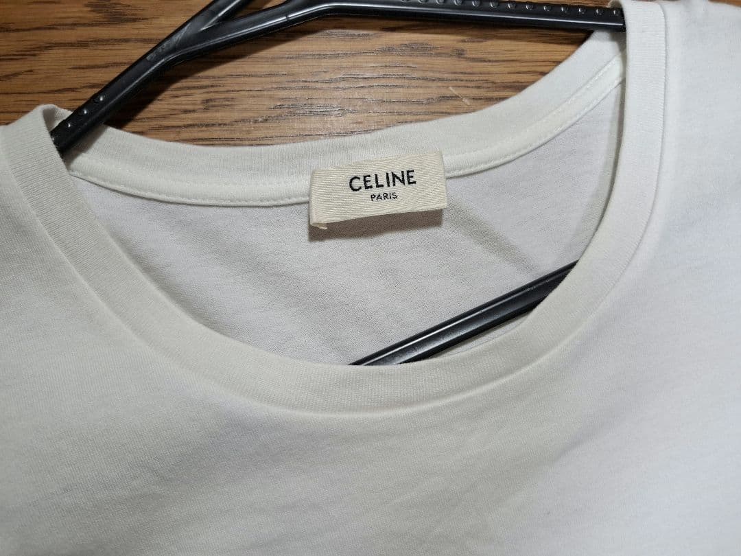 CELINE セリーヌ ロゴTシャツ　ホワイト　Sサイズ