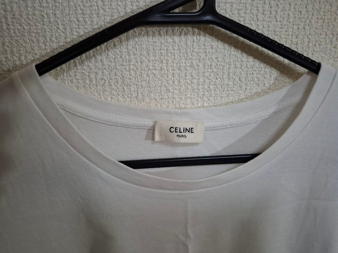 CELINE セリーヌ ロゴTシャツ　ホワイト　Sサイズ