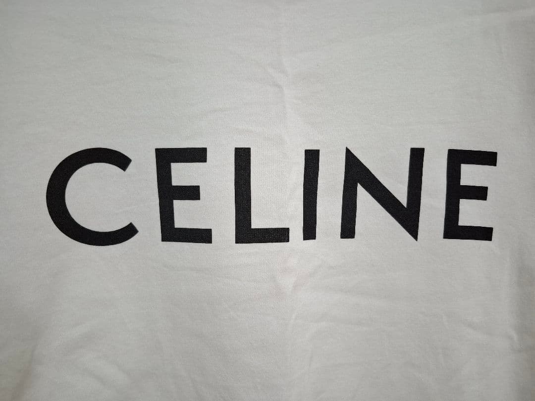 CELINE セリーヌ ロゴTシャツ　ホワイト　Sサイズ