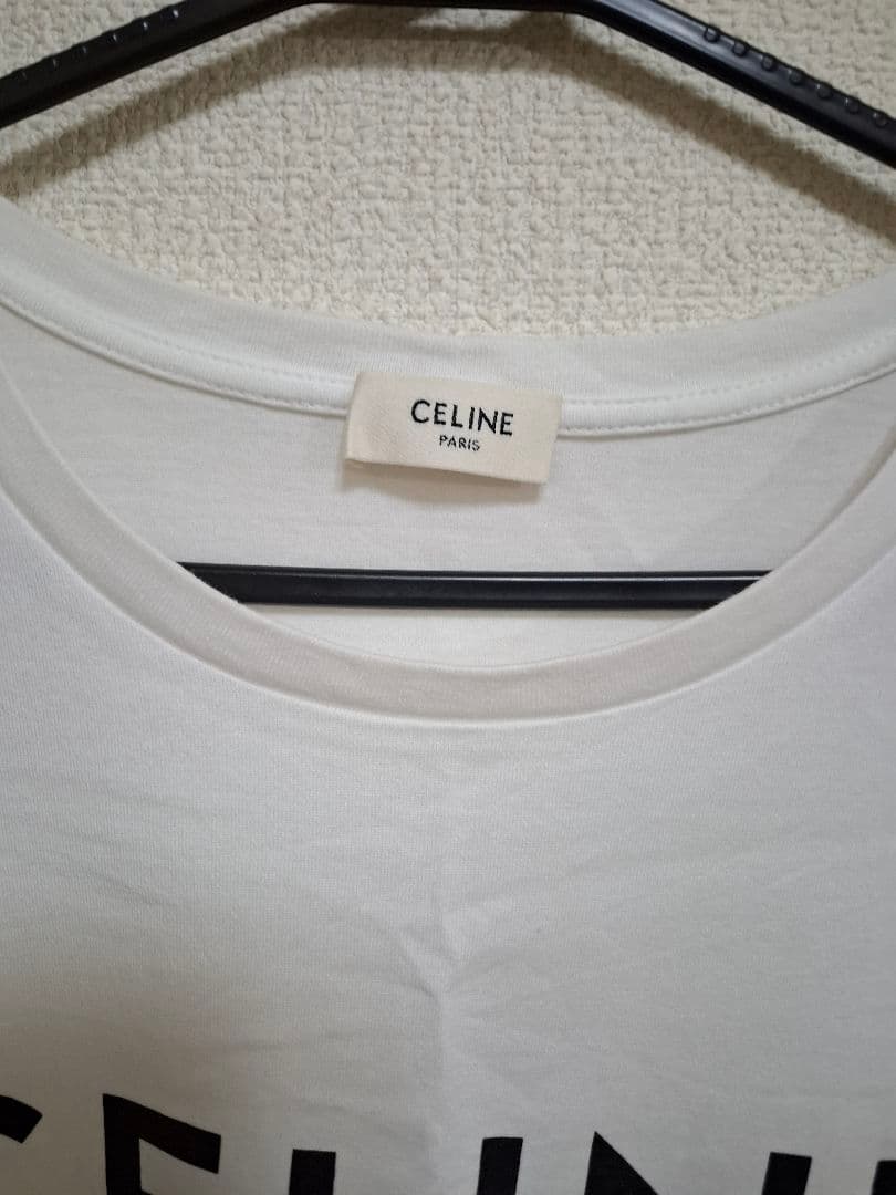 CELINE セリーヌ ロゴTシャツ　ホワイト　Sサイズ