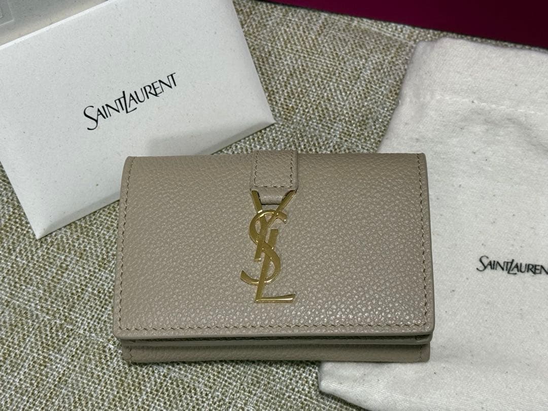 ⭐️新品未使用⭐️ サンローラン オリガミ タイニーウォレット モノグラム YSL