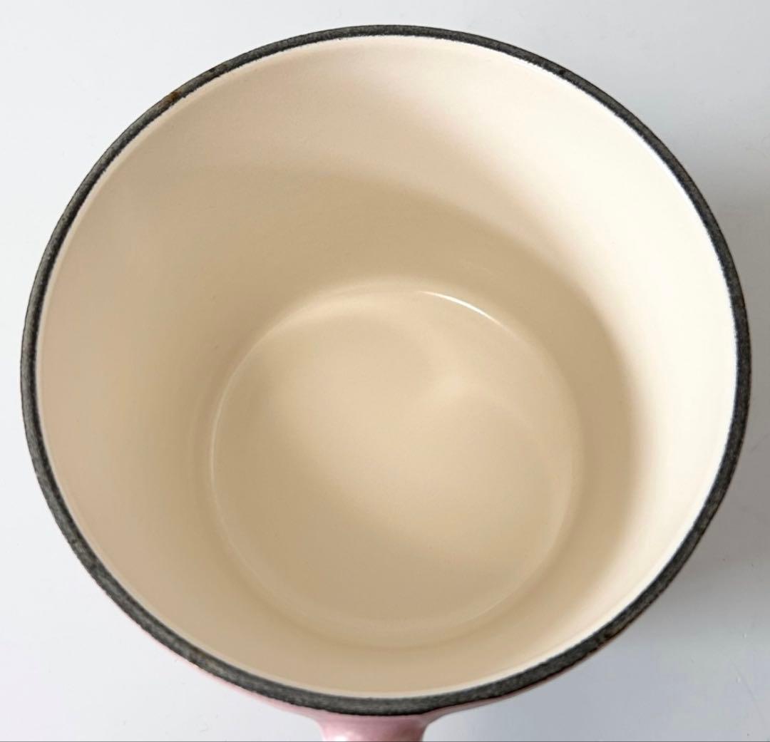 【美品】 ル・クルーゼ　ピンク 片手鍋