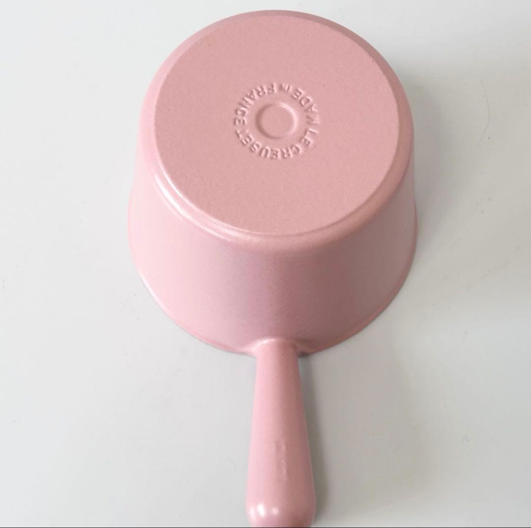 【美品】 ル・クルーゼ　ピンク 片手鍋