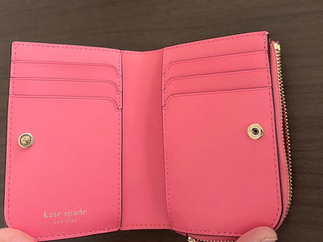 kate spade 二つ折り財布 ピンク