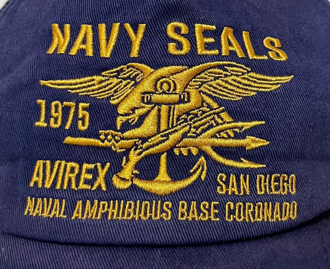00s AVIREX Navy Seals ネイビーシールズ　キャップ フリー