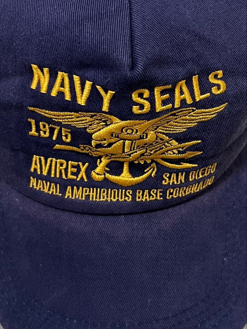 00s AVIREX Navy Seals ネイビーシールズ　キャップ フリー