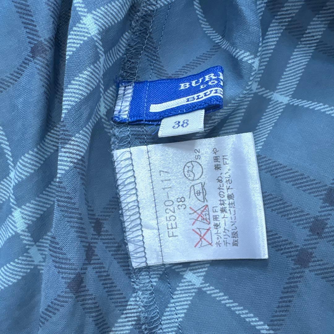 BURBERRY BLUE LABAL ノバチェック ノースリーブ カットソー