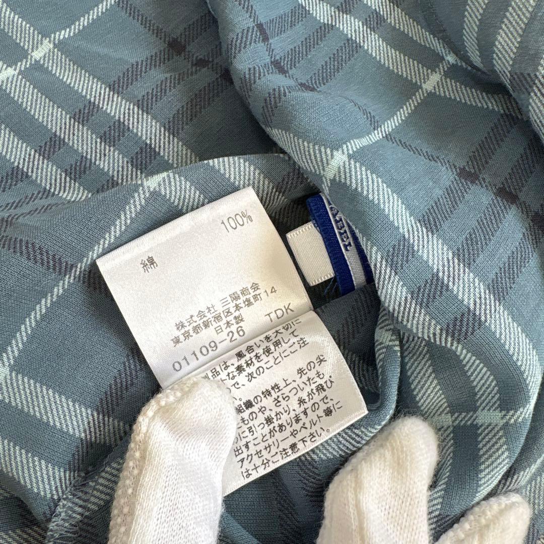 BURBERRY BLUE LABAL ノバチェック ノースリーブ カットソー