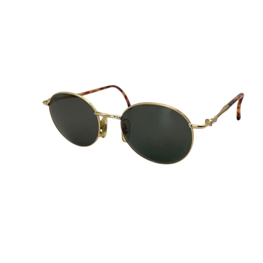 GUCCI グッチ メタルフレーム サングラス ゴールド 49□19