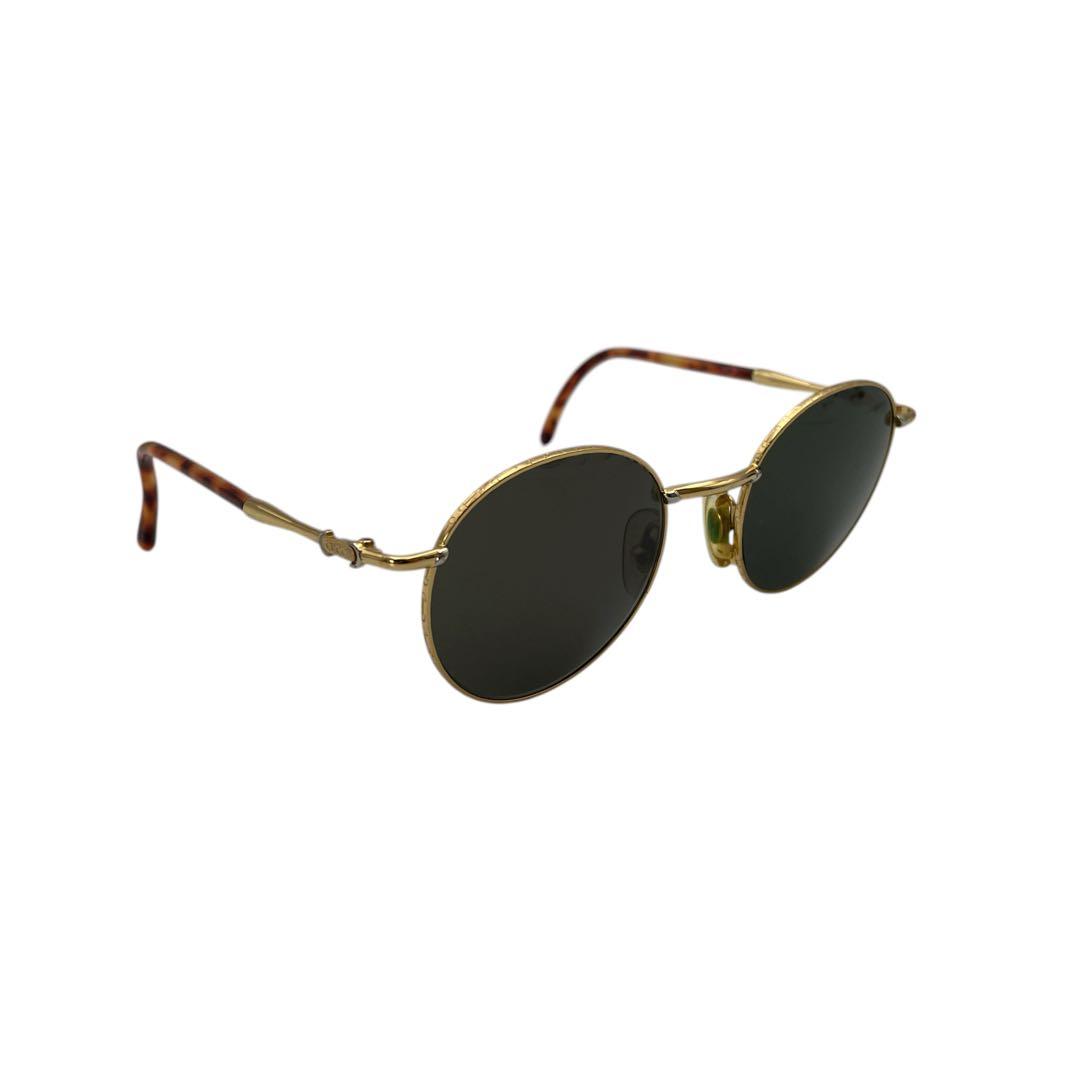 GUCCI グッチ メタルフレーム サングラス ゴールド 49□19