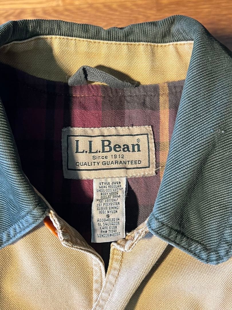 L.L.Bean ハンティングコート ワークコート 襟コーデュロイ ベージュ
