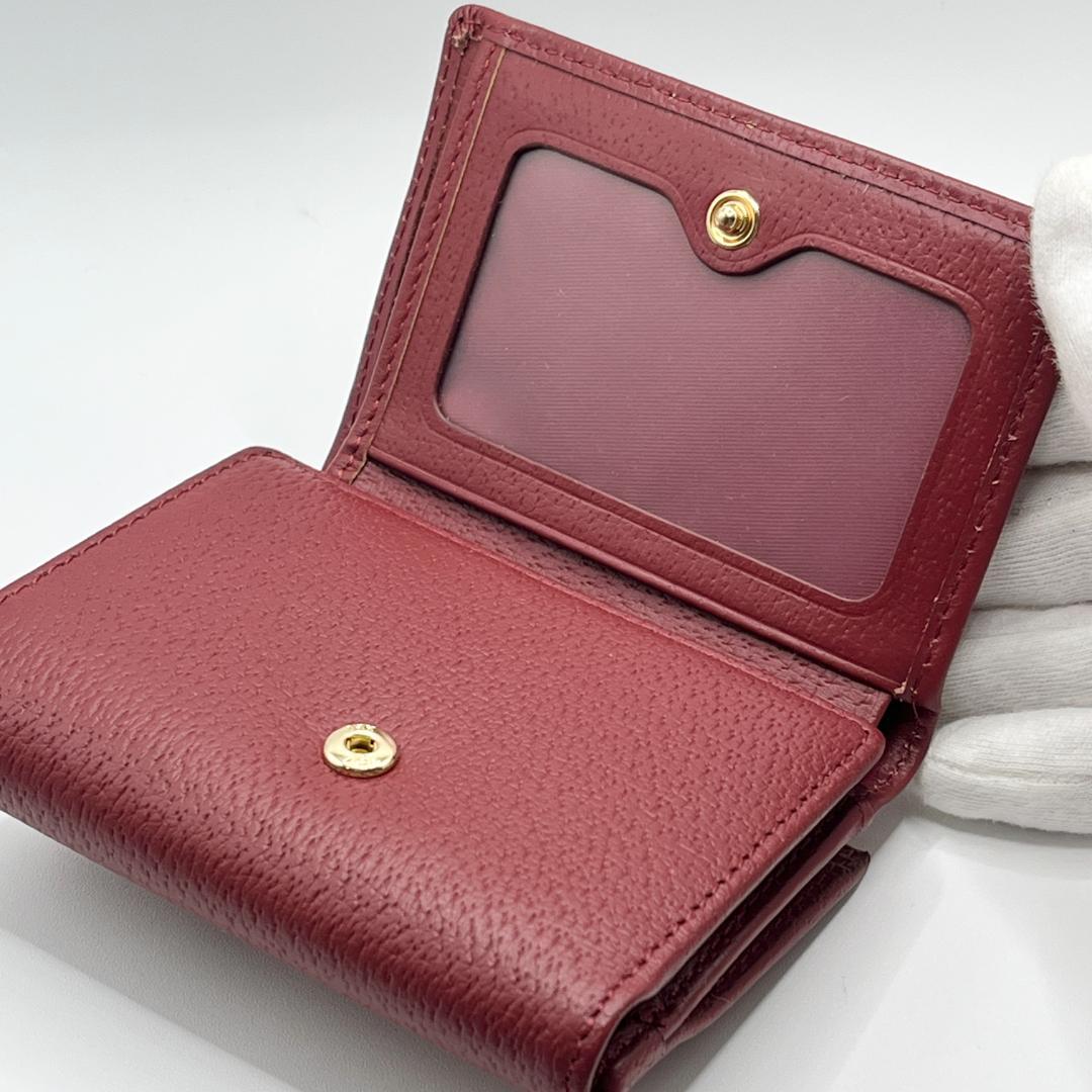 大人気 Vivienne Westwood 特価 がま口 折財布 エンジ 人気
