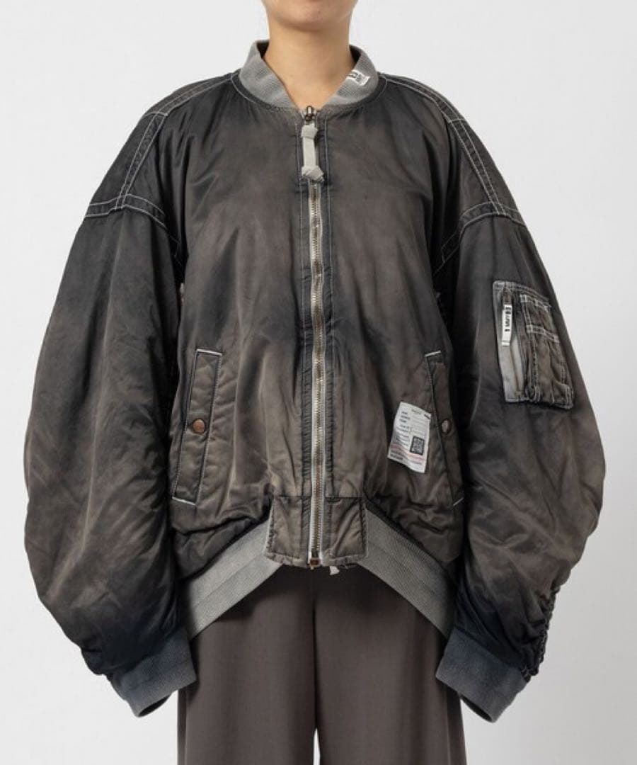 ジャケット・アウター 24AW MIHARA YASUHIRO C/R SATIN MA-1 36