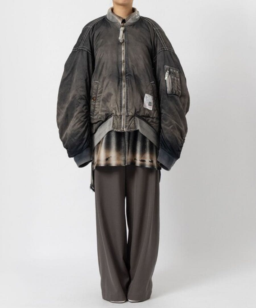 ジャケット・アウター 24AW MIHARA YASUHIRO C/R SATIN MA-1 36