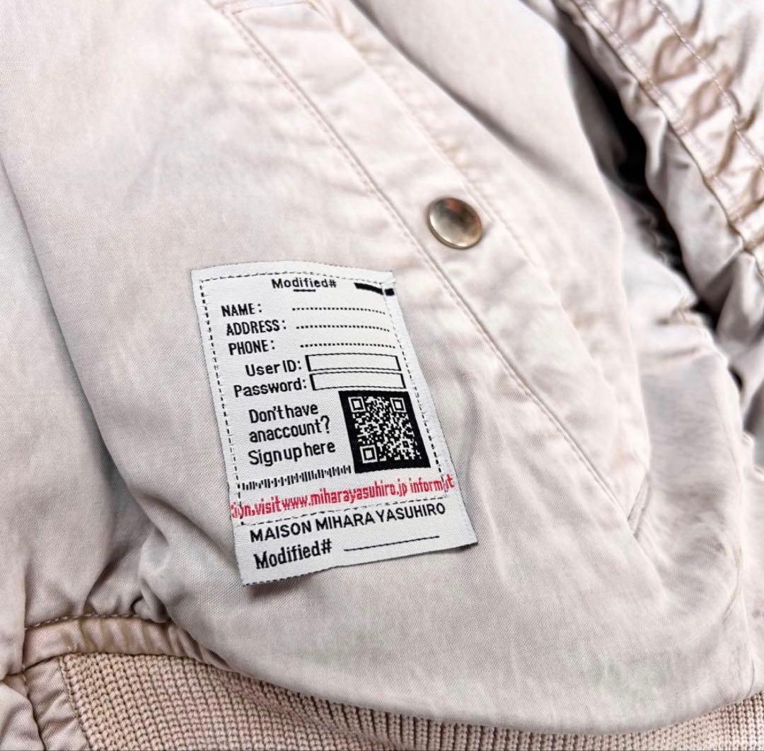 ジャケット・アウター 24AW MIHARA YASUHIRO C/R SATIN MA-1 36