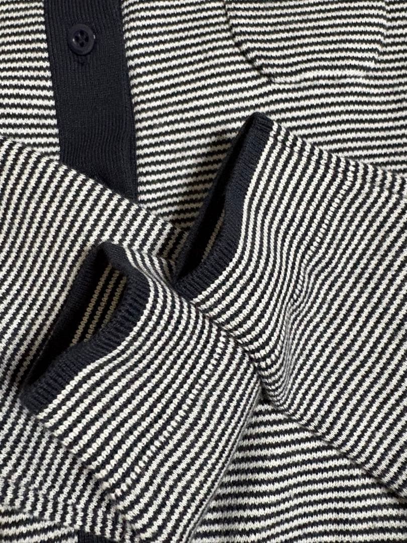 キャバン caban 美品 コットンカシミヤクルーネックカーディガン ネイビー