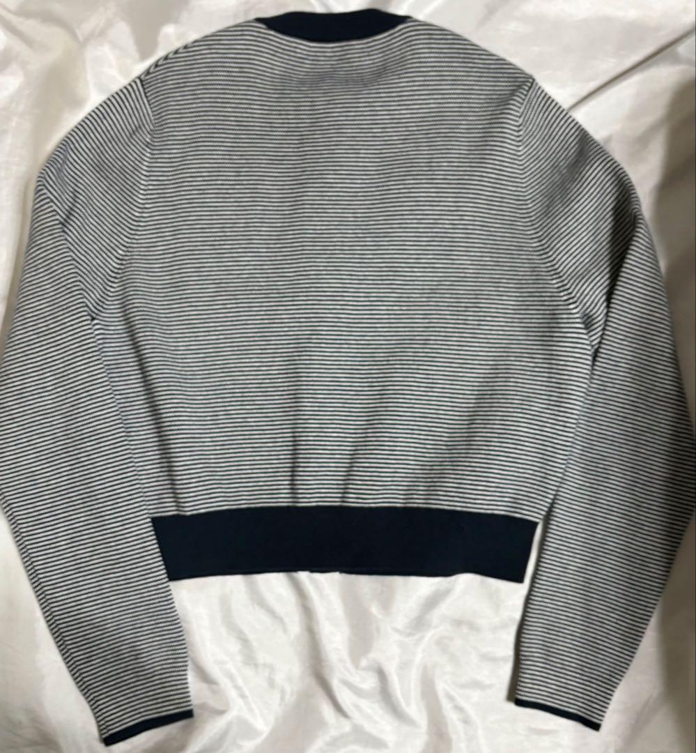 キャバン caban 美品 コットンカシミヤクルーネックカーディガン ネイビー