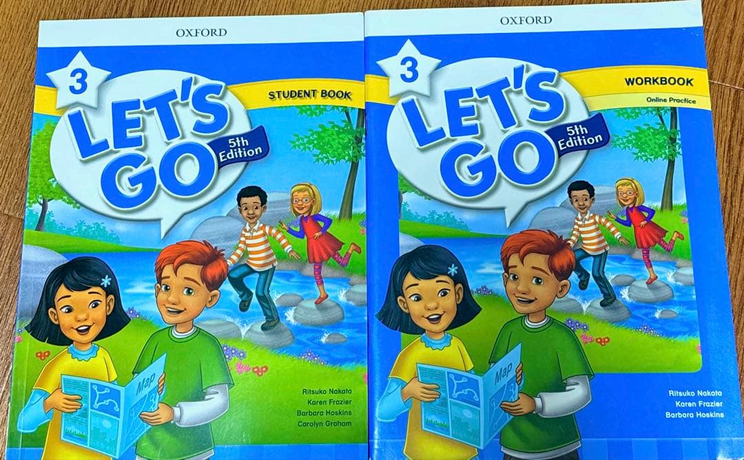 新品　Let'sGo5th Level ①ー④合計８冊セット　英語教材