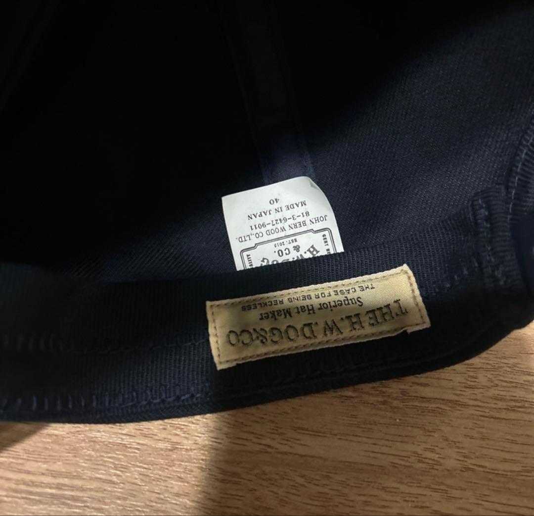ネイビー THE H.W.DOG&CO. TRUCKER CAP サイズ40
