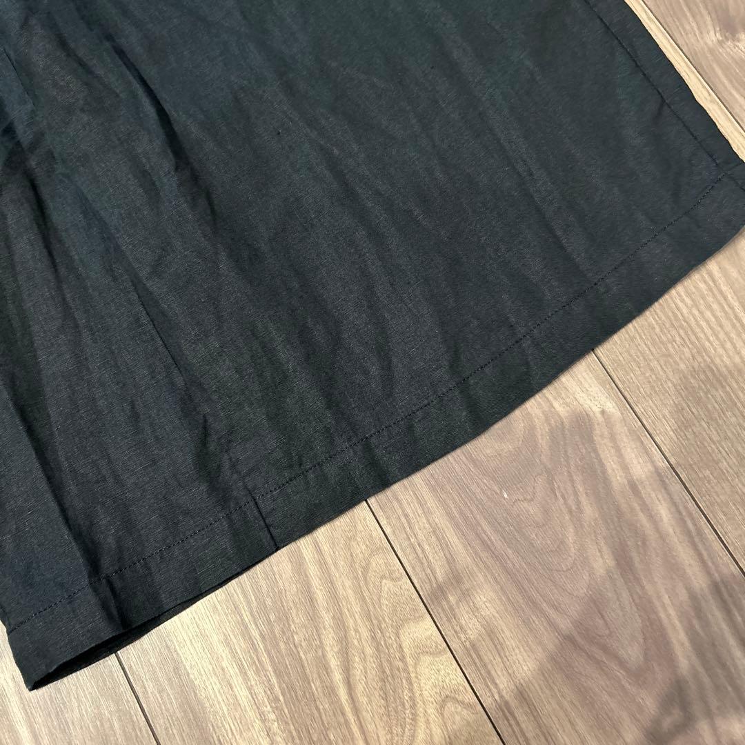 【美品】JOURNAL STANDARD リネンタックキュロット 36 ブラック