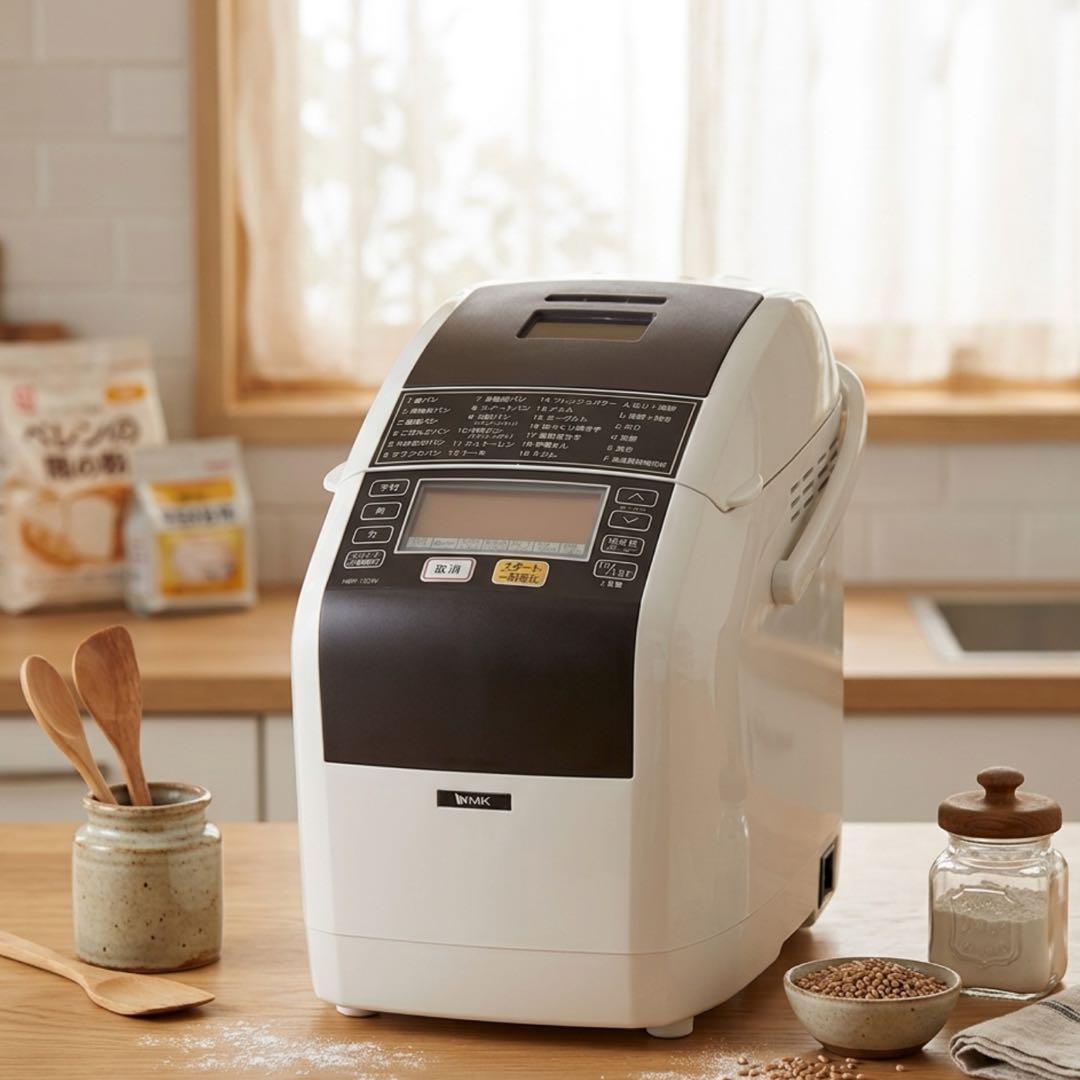 MK精工 HBK-152 ホワイト 自動ホームベーカリー　2020年製